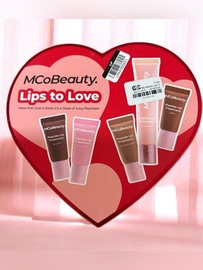 Lips to Love Peptide Lip Treatment Set - Pink & Brown Shades New NIP